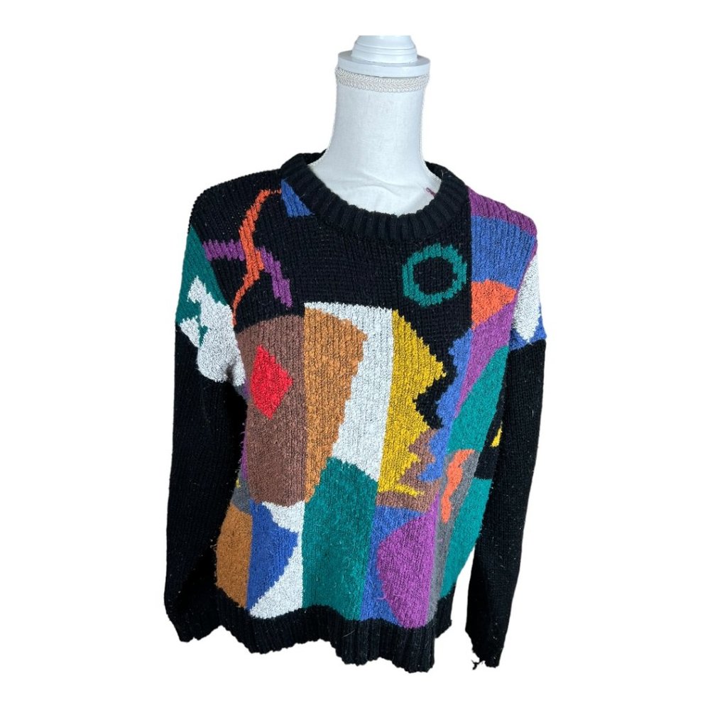 Post-Modern Y2K Geometric Sweater